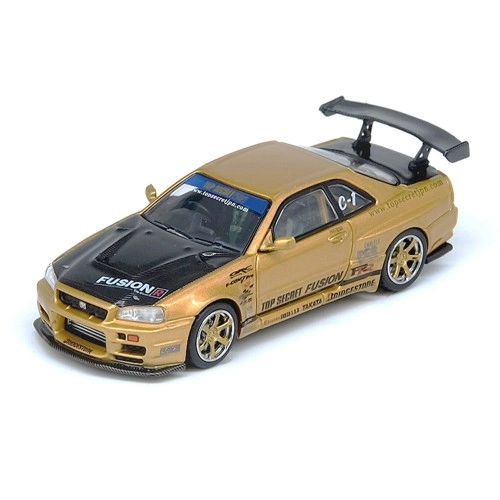 Nissan Top Secret R34 GT-R, Gold 1:64
