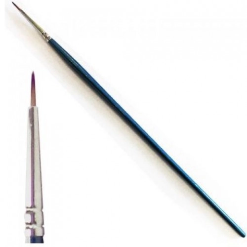 0 Synthetic Round Brush with Brown Tip brush No. 0