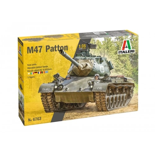 1:35 American Medium Tank M47 Patton - 1 figure 1:35