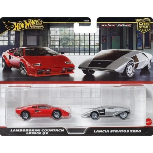 Lamborghini Countach LP5000 QV 1982 and Lancia Stratos Zero 1970 1:64
