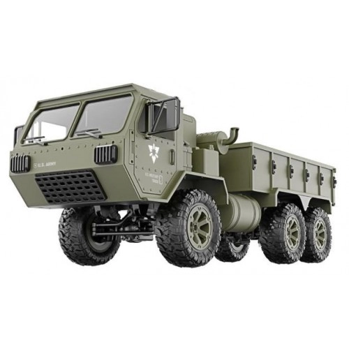 Masina JJRC, Military Truck P801 1:16, 6x6, 2.4GHz cu telecomanda