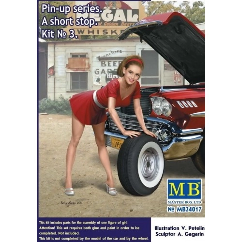 1:24 Pin-up series. A short stop. Kit No. 3 - 1 figure 1:24
