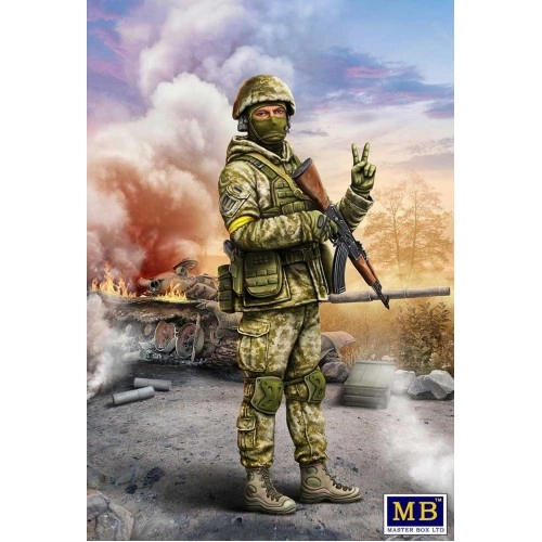 1:24 Russian-Ukrainian War series, Kit â„–1. Ukrainian soldier, Defence of Kyiv, March 2022 1:24