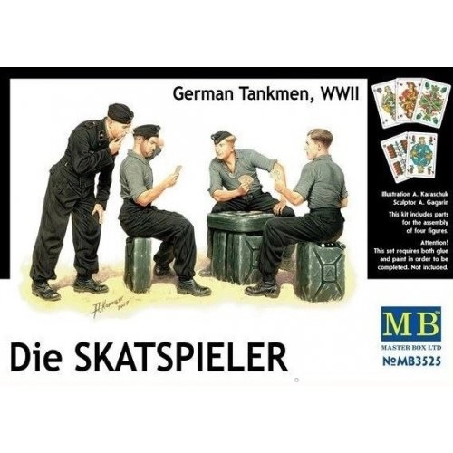1:35 Die Skatspieler, German Tankmen, WWII - 4 figures 1:35