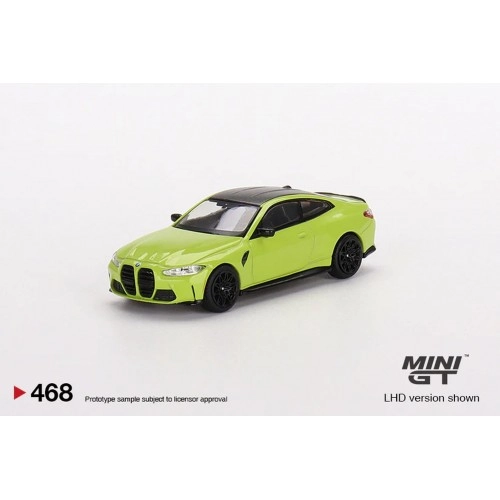 Macheta auto, BMW M4 Competition (G82) Sao Paulo Yellow (LHD) 1:64