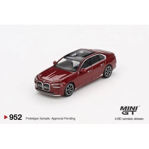 BMW i7 xDrive60 Aventurin, Red, 2023 (LHD) 1:64