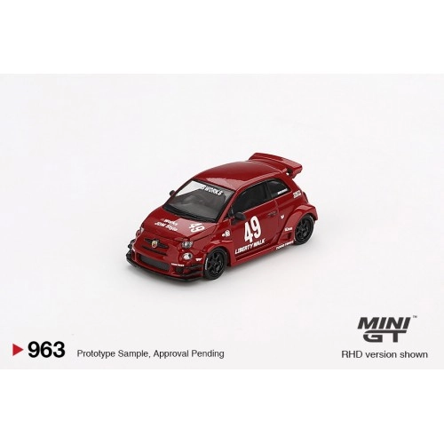 Fiat Abarth 595 #49 LB-WORKS x Abas Red 2024 (LHD) 1:64