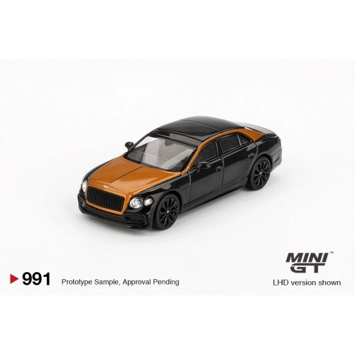 Bentley Flying Spur, Orange Flame/Onyx, 2024 (LHD) 1:64