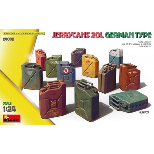 1:24 Jerrycans 20L German Type 1:24