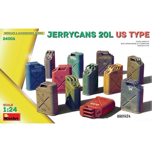 1:24 Jerrycans 20L US Type 1:24