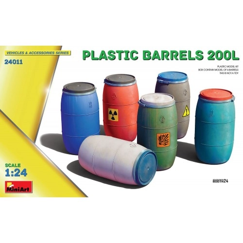 1:24 Plastic Barrels 200L 1:24