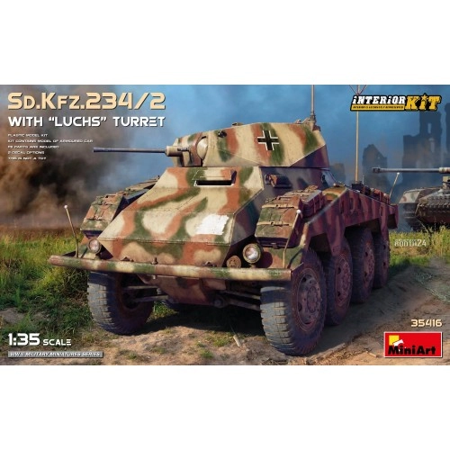 1:35 Sd.Kfz.234/2 with â€œLuchsâ€ Turret. Interior Kit 1:35