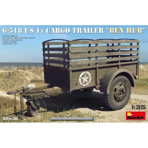 1:35 G-518 US 1t Cargo Trailer "Ben Hur"  1:35