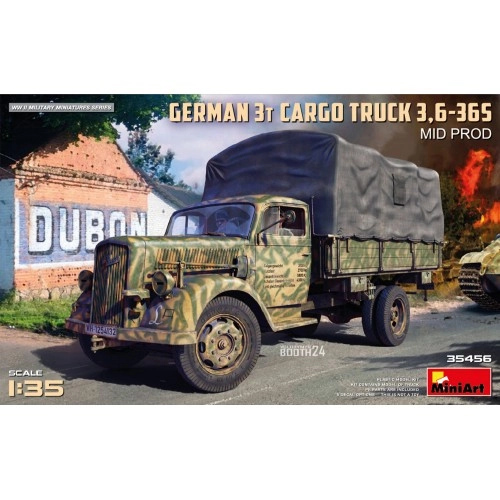 1:35 German 3t Cargo Truck Opel Blitz 3,6-36S - Mid Prod 1:35