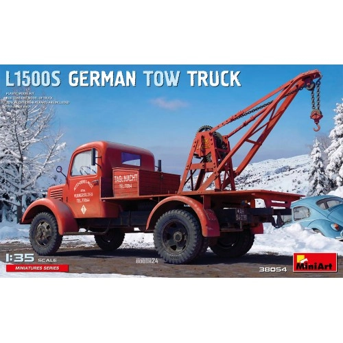 1:35 German Tow Truck Mercedes-Benz L1500S 1:35