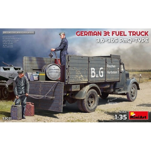 1:35 German 3t Fuel Truck 3,6-36S PmQ-Type - 2 figures 1:35