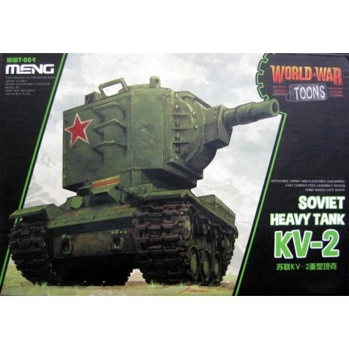 Soviet Heavy Tank KV-2 (cartoon model) - snap-fit