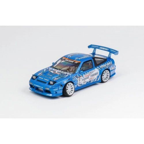 Nissan 180 SX Type X "Team Toyo Tires" Drift, Blue/White - Limited Edition 999 pcs. 1:64
