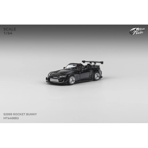 Honda S2000 Rocket Bunny, Metallic Black 1:64