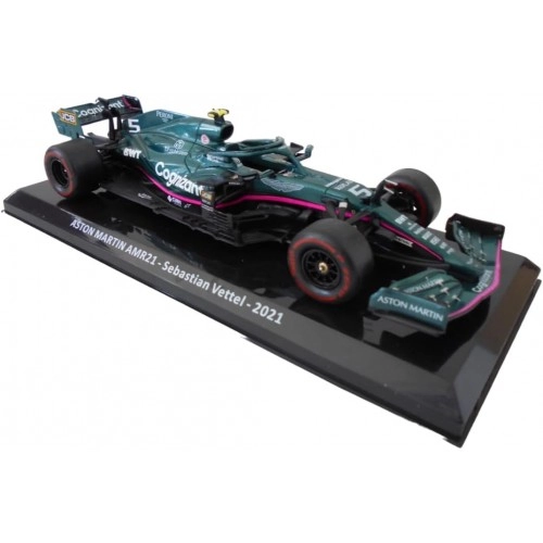 Aston Martin AMR21 #5 Sebastian Vettel 2nd Azerbaijan GP (Baku) Formula 1 2021 (blister package) 1:24