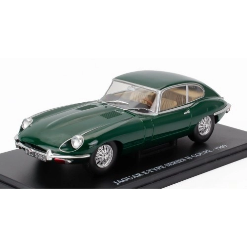 Jaguar E-Type Series II Coupe, Green, 1969 1:24