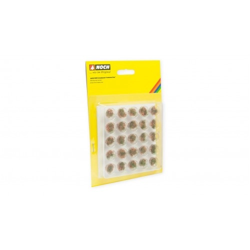 PROFI Grass Tufts "Dry Grass" green, beige, with brown flock, 25 pieces, 6 mm H0 /1:87/