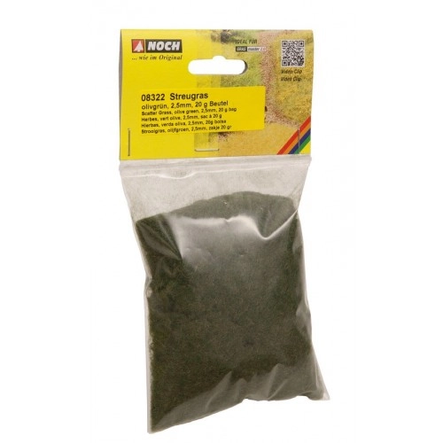 Scatter Grass Olive Green 2.5 mm, 20 g