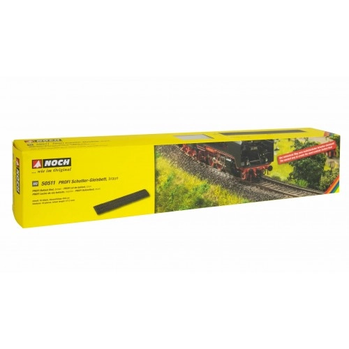 PROFI Ballast Bed, brown (10 pieces, each 45 cm) H0 /1:87/