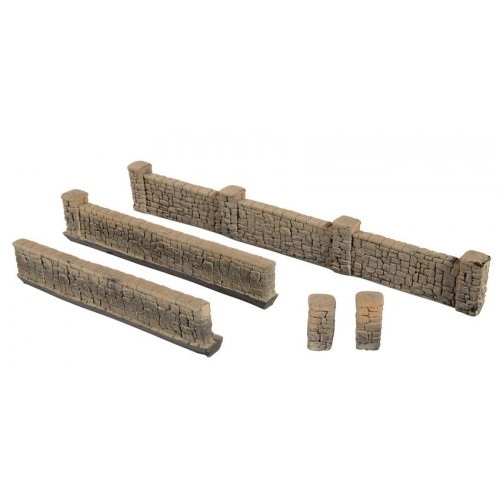Sandstone Walls 230 x 120 mm, 25 mm high H0 /1:87/