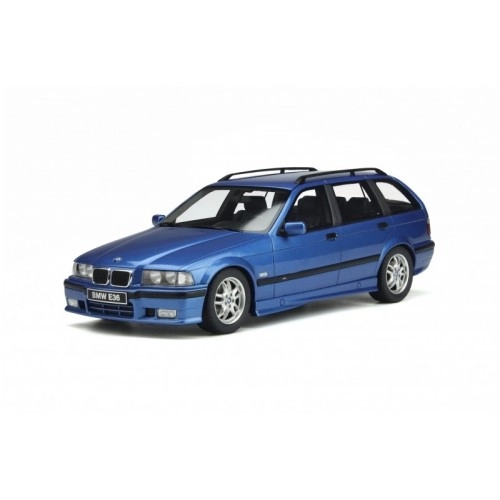 Macheta auto, BMW E36 TOURING 328I M PACK BLEU  1997 1:18