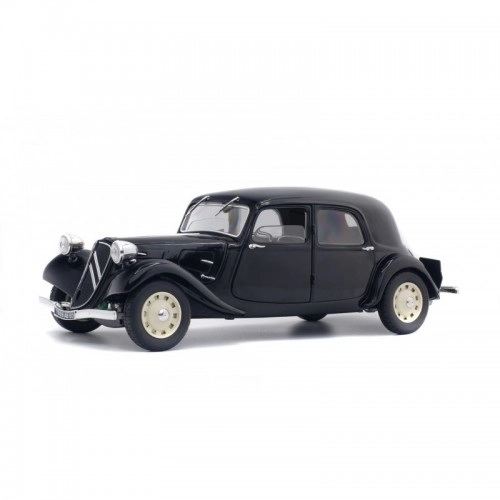 Macheta auto, CITROEN TRACTION NOIRE + JANTES BLANCHES - 1937 1:18
