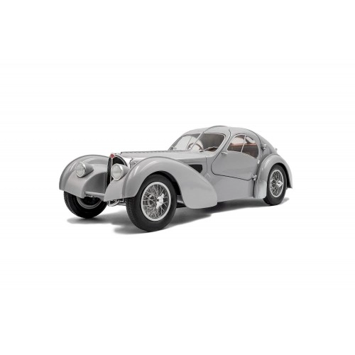 Bugatti Atlantic Type 57 SC, Mat Silver, 1937 1:18