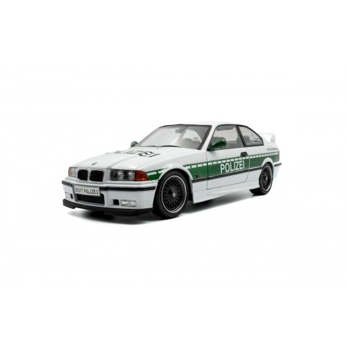 Macheta auto, BMW E36 M3 Coupe SOLIDO Works Drift Police, White, 1991 1:18