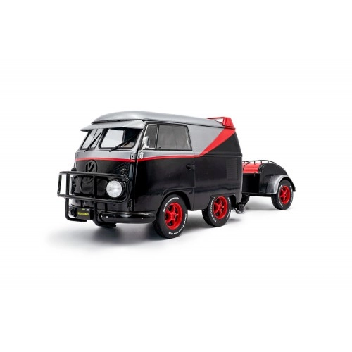 Volkswagen T1 Cool Combi Sport with Trailer, Red/Black, 2024 1:18