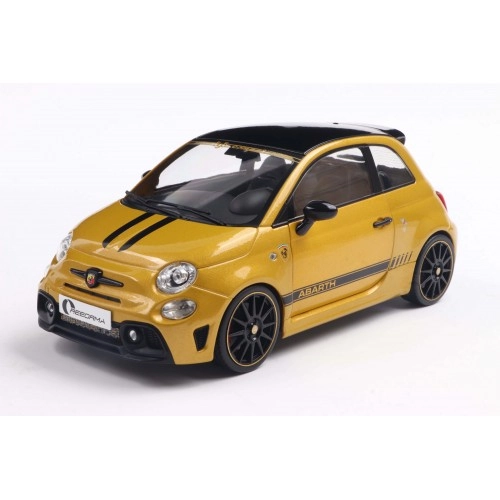 Fiat F595 Abarth SOLIDO WORKS, Yellow, 2024 1:18