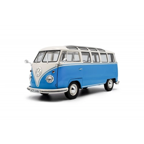 Volkswagen T1 Samba, Blue/White, 1962 1:18