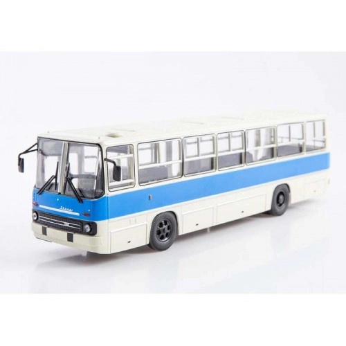 Ikarus 260.06 city bus, wide doors (white - blue) 1:43
