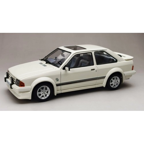 Macheta auto, 1984 Ford Escort RS Turbo â€“ Diamond White 1:18
