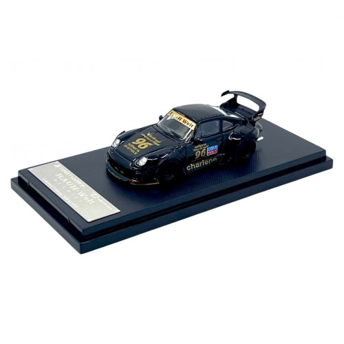 Porsche 911 (993) RWB 993 Charlene #96, Low Tail, Black 1:64