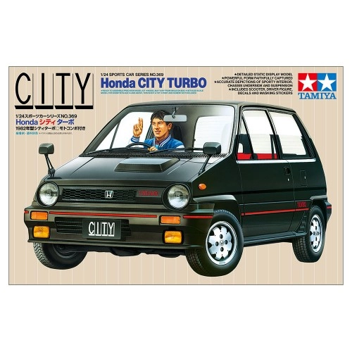1:24 Honda City Turbo with Honda Motocompo - include 1 figure 1:24
