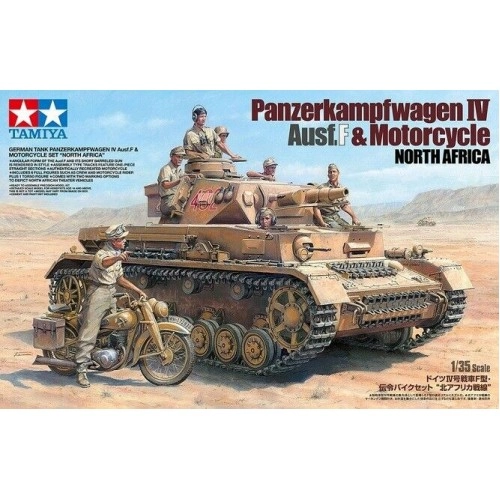 1:35 Panzerkampfwagen IV Ausf F and Motorcycle North Africa 1:35
