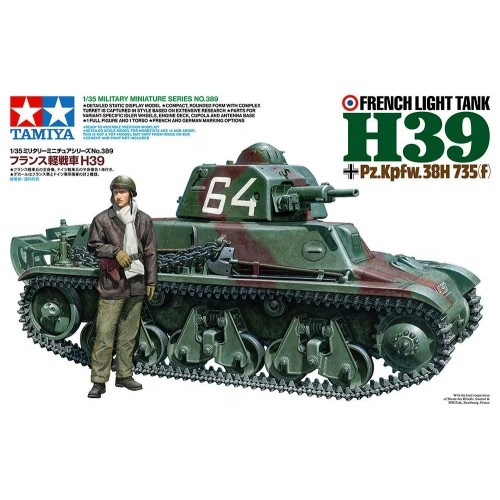 1:35 French Light Tank H39 Pz.Kpfw.38H 735(f) - 2 figures 1:35