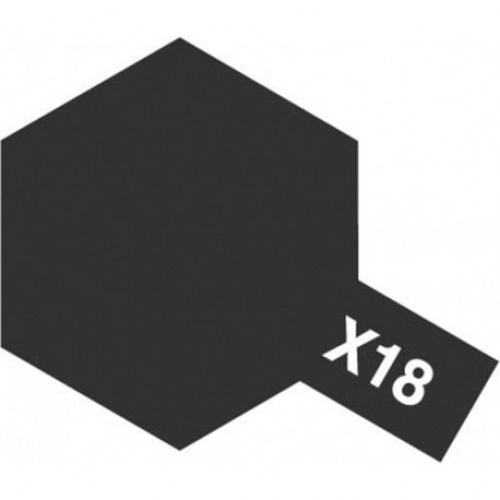 X-18 Semi Gloss Black - Acrylic Paint (Gloss) 23 ml