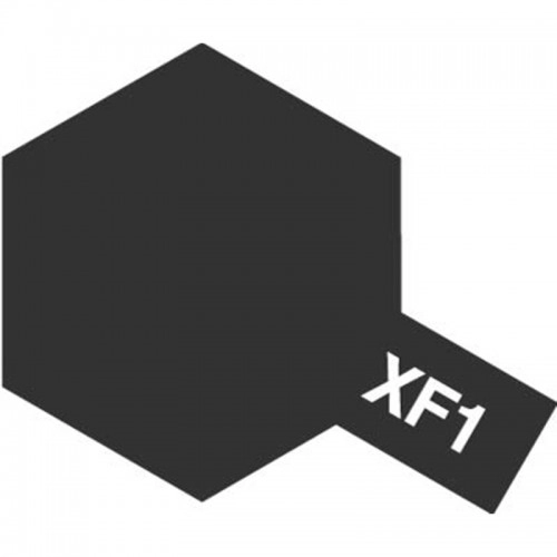 XF-1 Flat Black - Acrylic Paint (Metallic) 23 ml