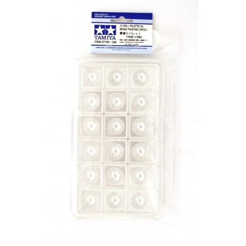 18 Well Palette for Brush Painting (5pcs)