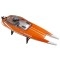 Barca Double Horse, FT016 2.4GHz RTR 47cm, 30km/h, Motor Clasa 540 - Portocaliu