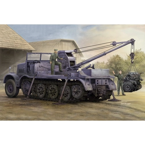 1:35 Schwerer Zugkraftwagen 18 t, Sd.Kfz.9/1 with 6 t Billstein-Crane 1:35