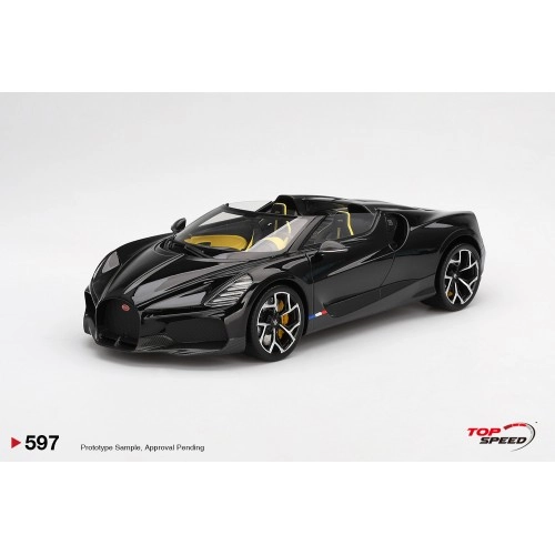 Bugatti W16 Mistral Black 2023 1:18