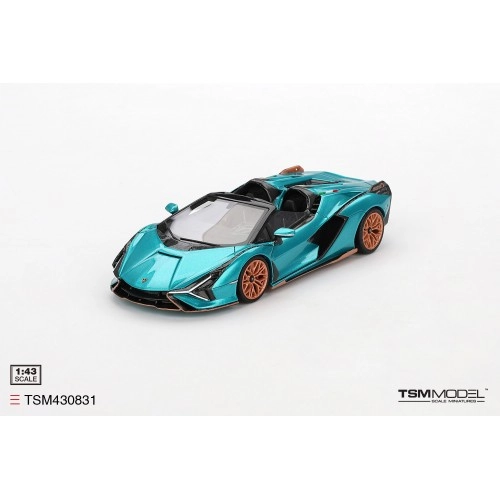 Lamborghini Sian Roadster Blu Uranus, 2019 1:43