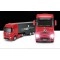 Mercedes-Benz Actros with load truck 1:26 2.4GHz RTR AA baterie - Rosu